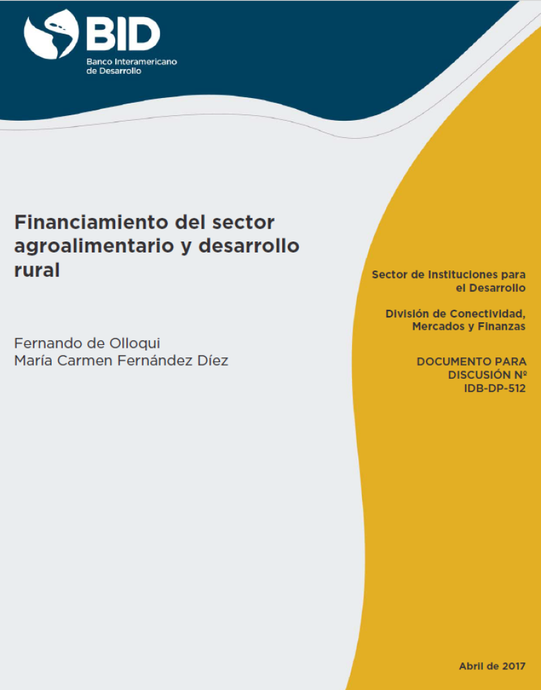 Financiamiento del sector agroalimentario y desarrollo rural