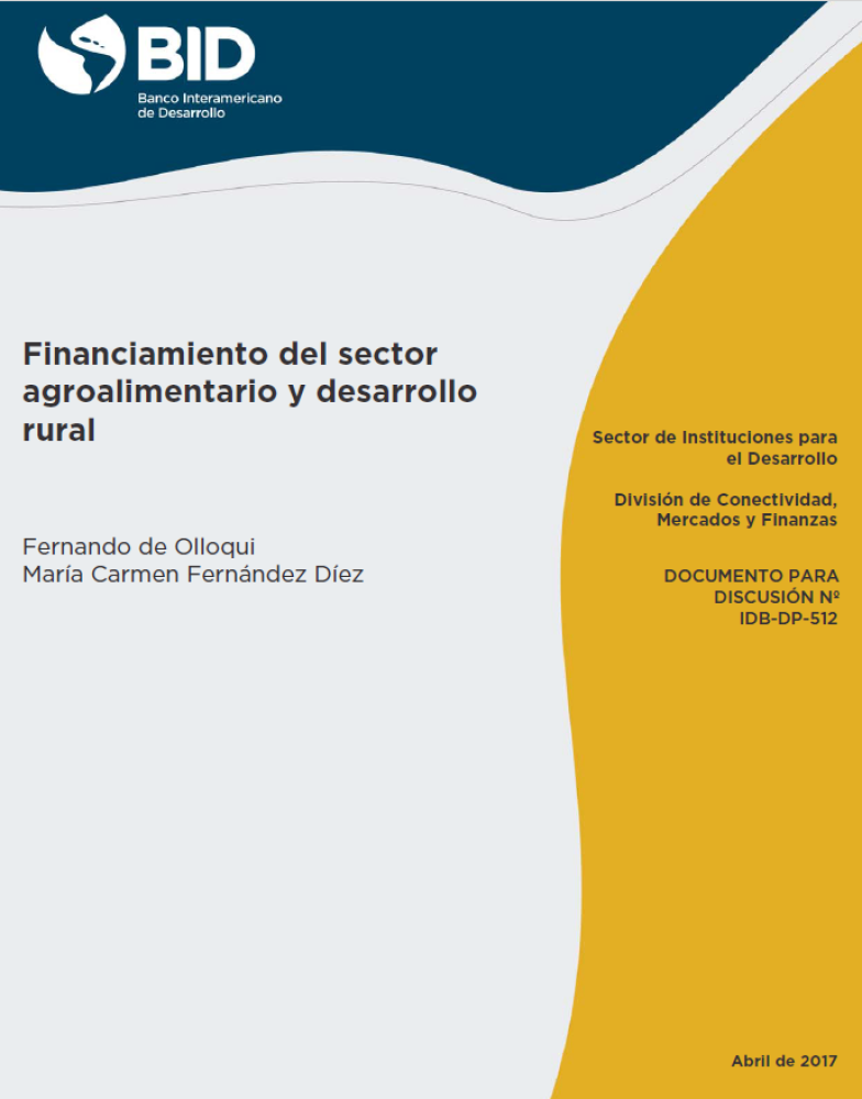 Financing of the agri-food sector and rural development