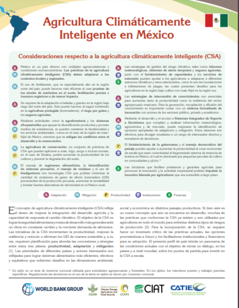 Profile of Climate-Smart Agriculture in Mexico