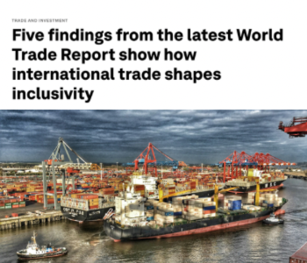 Five findings from the latest World Trade Report show how international trade shapes inclusivity