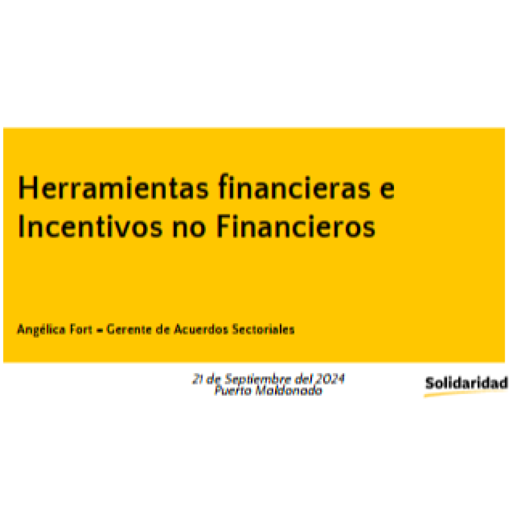 Financial and non-financial incentives for sustainable production