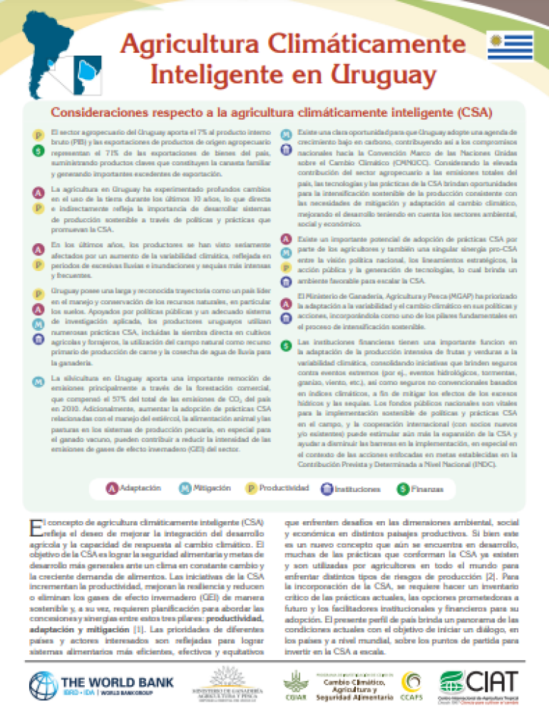 Profile of Climate-Smart Agriculture in Uruguay