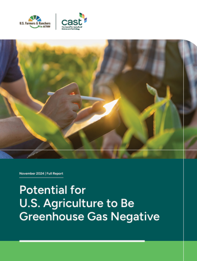 Potential for U.S Agriculture to be Greenhouse Gas Negative