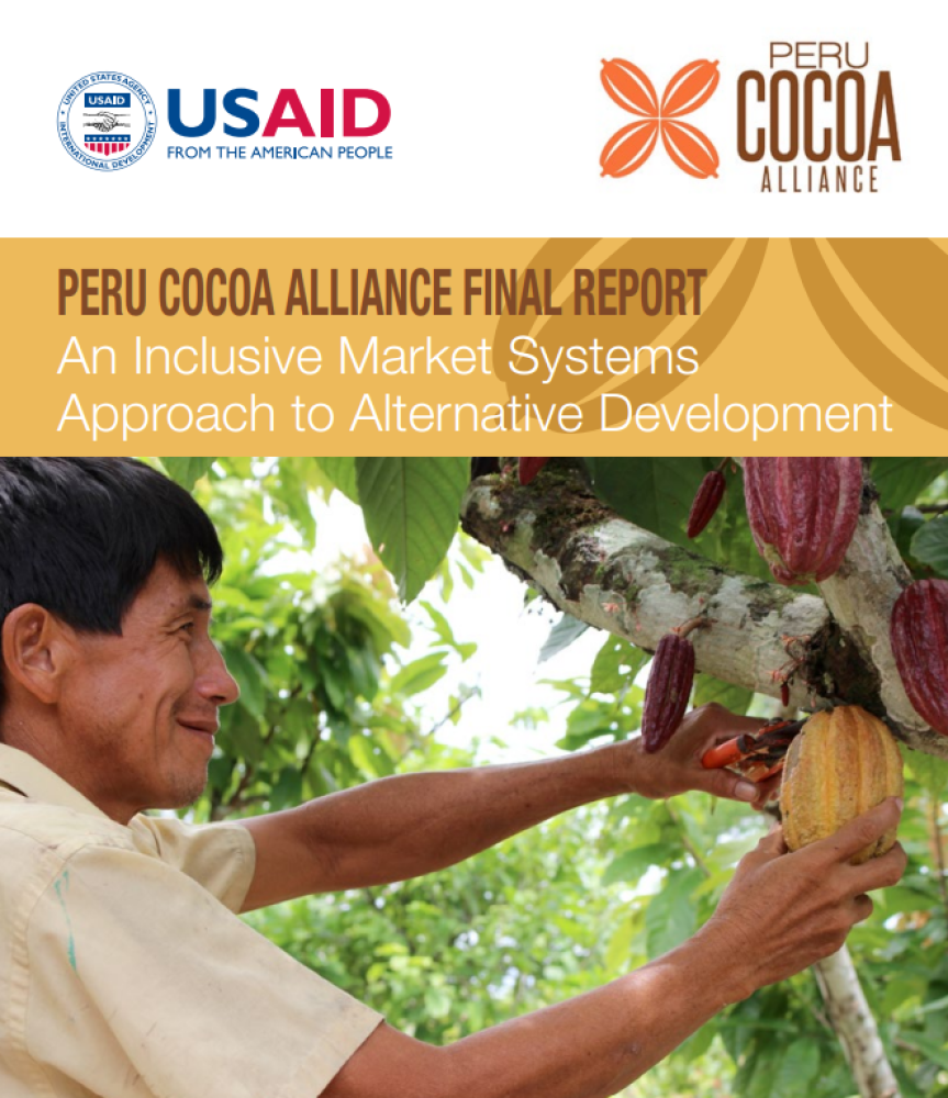 [ENG] Informe Final de Peru Cocoa Alliance: Un enfoque de sistemas de mercado inclusivos para el desarrollo alternativo