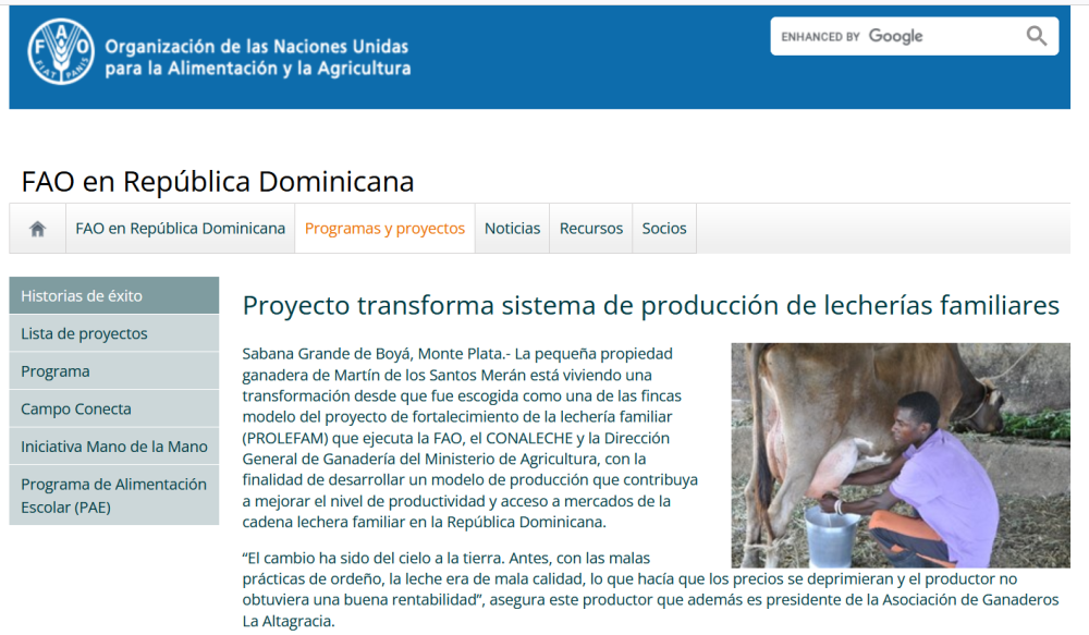 Proyecto transforma sistema de producción de lecherías familiares