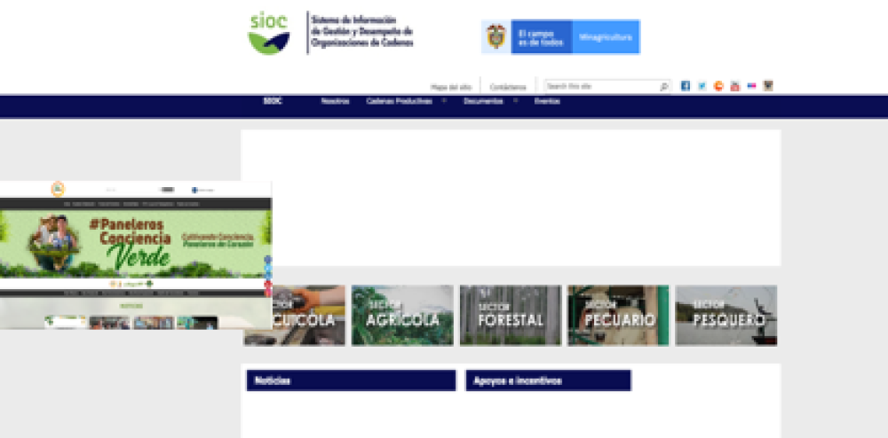 Ministry of Agriculture and Rural Development – MADR (SIOC Productive Chains System)