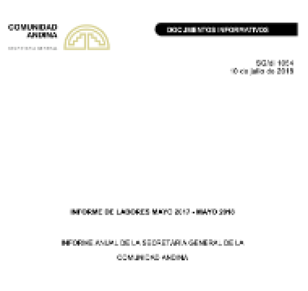 SGdi1054 Informe de labores mayo 2017 - mayo 2018