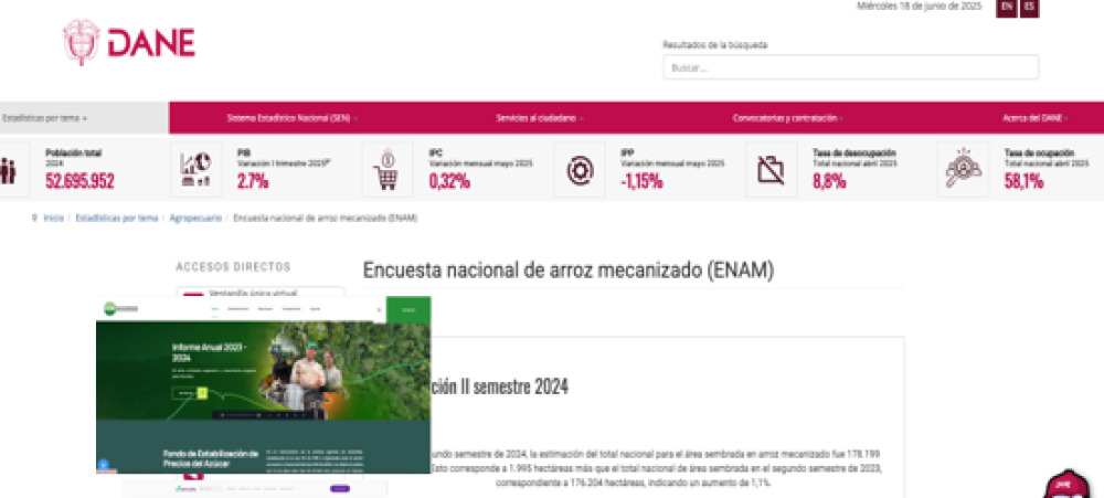 Encuesta nacional de arroz mecanizado – ENAM
