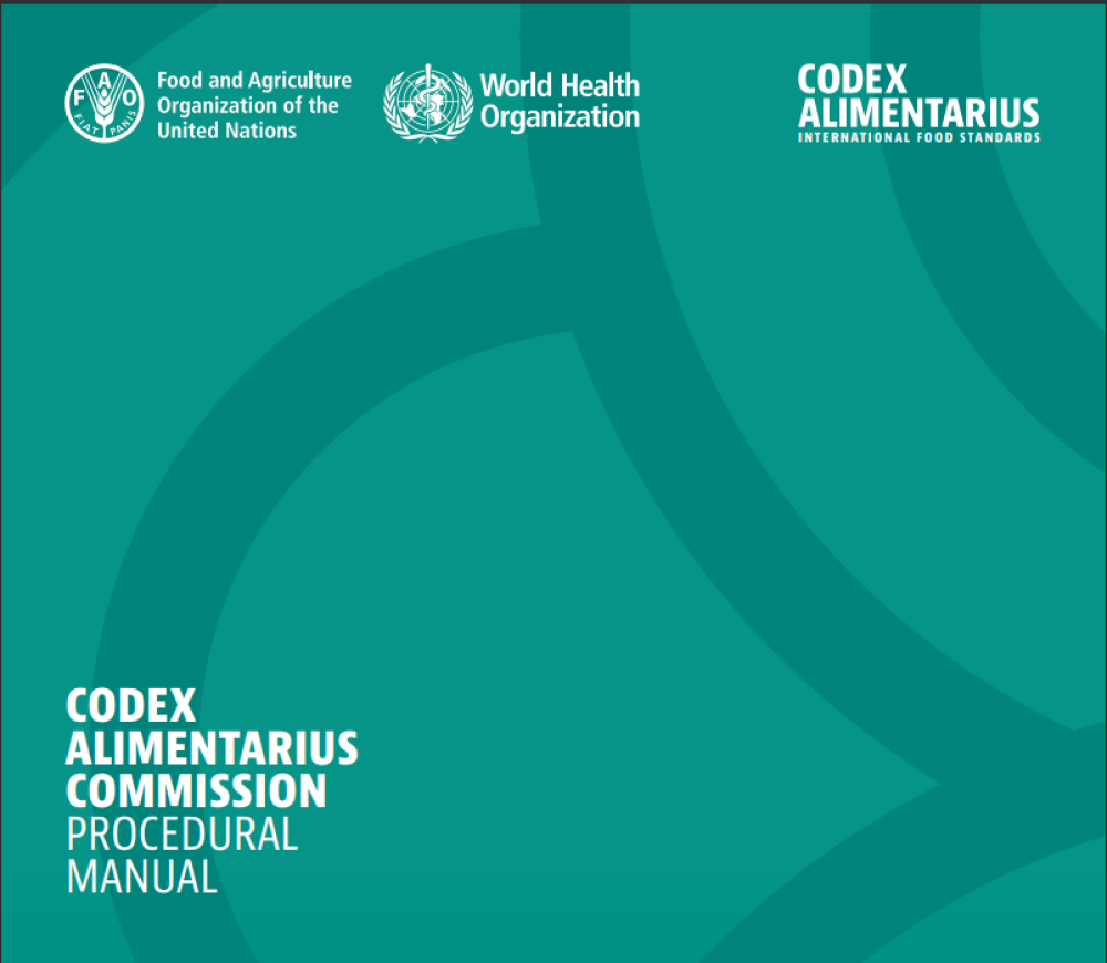Manual de Procedimiento de la Comisión del Codex Alimentarius (Trigésima edición)