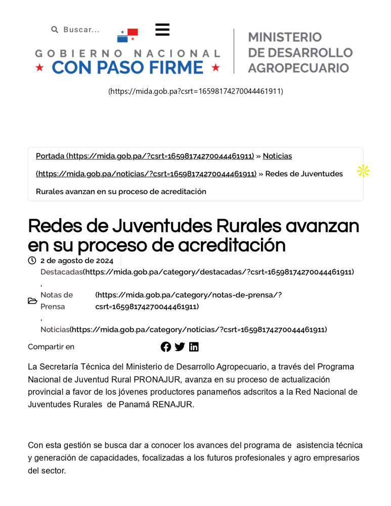 Redes de Juventudes Rurales avanzan en su proceso de acreditación