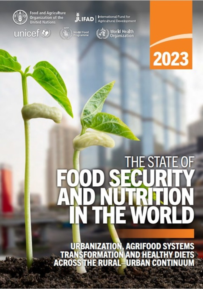 El Estado de la Seguridad Alimentaria y la Nutrición en el Mundo 2023: Urbanización, transformación de los sistemas agroalimentarios y dietas saludables a lo largo del continuo rural-urbano