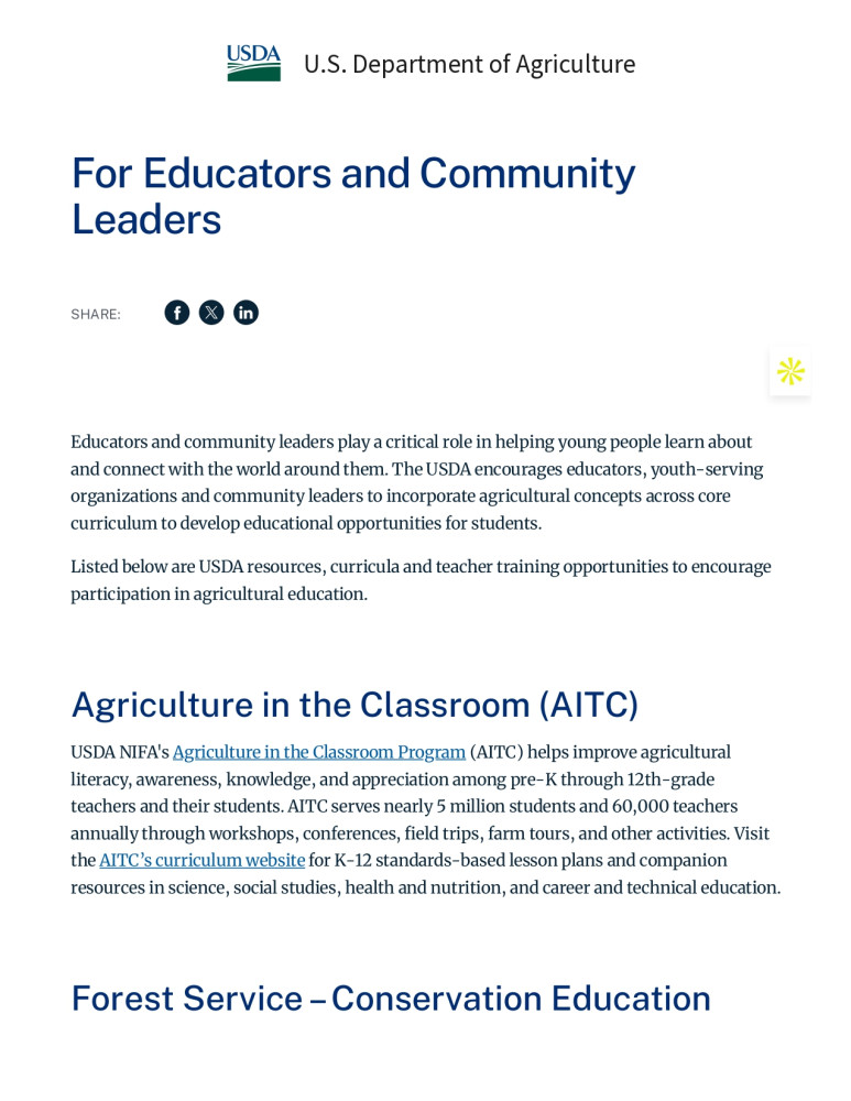 Para educadores y líderes comunitarios