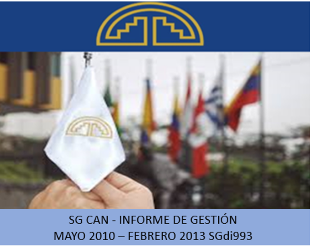 SG CAN INFORME DE GESTIÓN MAYO 2010 – FEBRERO 2013 SGdi993