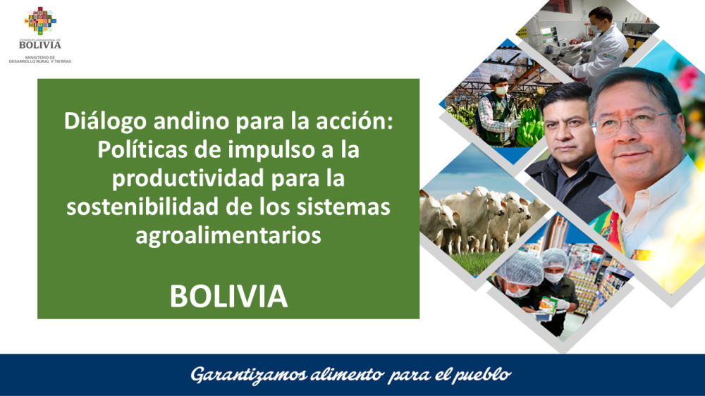 Desarrollo productivo y su contribución a la sostenibilidad de los sistemas agroalimentarios en Bolivia