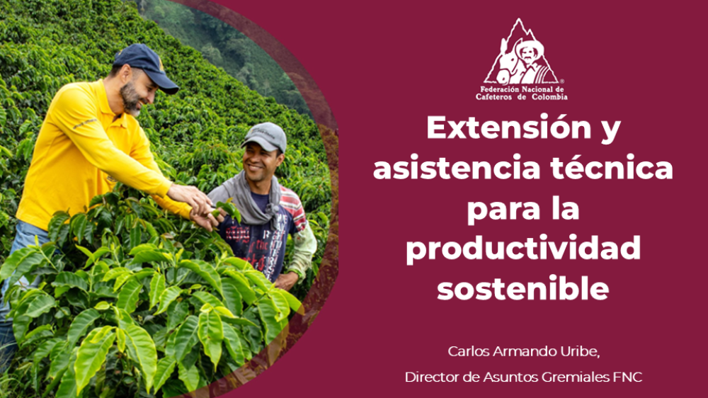 Extension and technical assistance for sustainable productivity: a success story of the Colombian Coffee Growers Federation