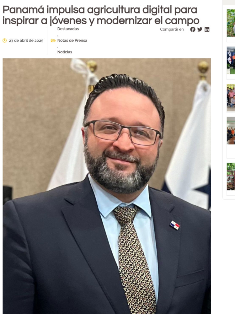 Panama promotes digital agriculture to inspire youth and modernize the countryside