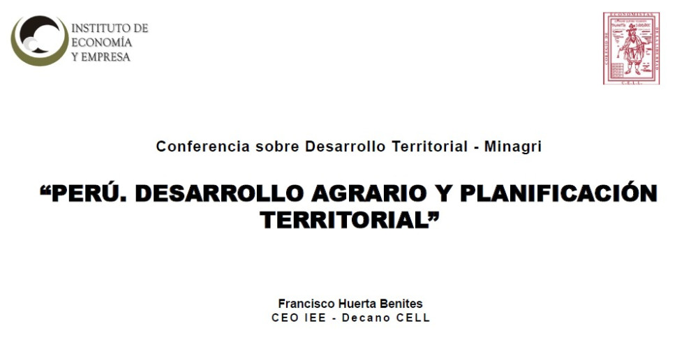 Peru. Agricultural development and territorial planning