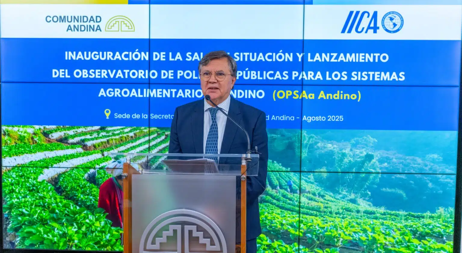 Secretaría General de la CAN e IICA inauguran Sala Situacional y Observatorio de Políticas Agrícolas Andinas