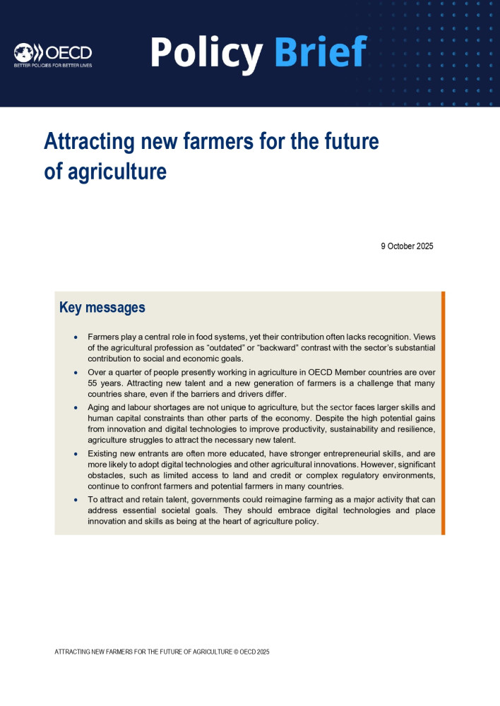 Attracting New Farmers for the Future of Agriculture