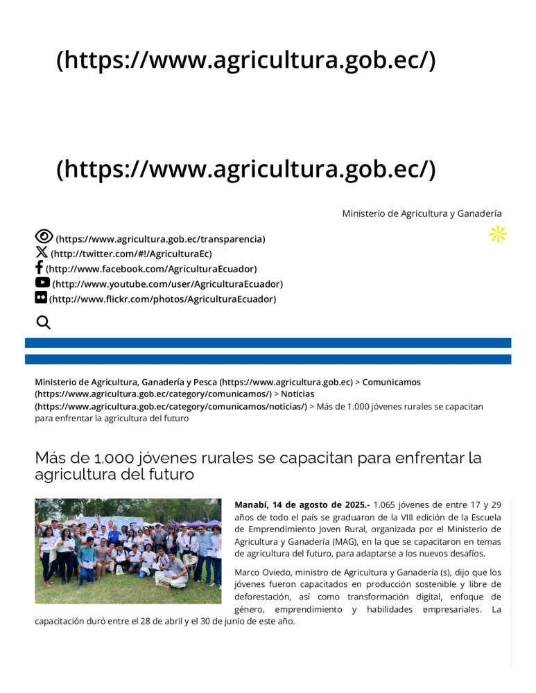 Más de 1.000 jóvenes rurales se capacitan para enfrentar la agricultura del futuro