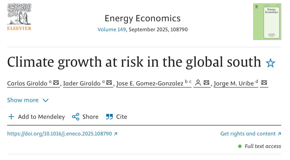 Climate growth at risk in the global south