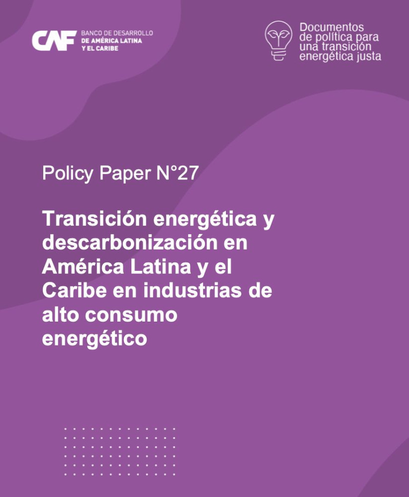Transición energética y descarbonización en América Latina y el Caribe en industrias de alto consumo energético