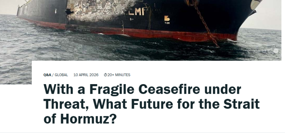 With a Fragile Ceasefire under Threat, What Future for the Strait of Hormuz?