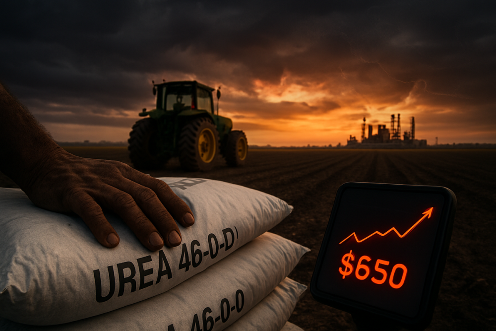 La crisis de fertilizantes de 2026: la tensión geopolítica dispara la urea a US$650 y reconfigura los campos de Estados Unidos