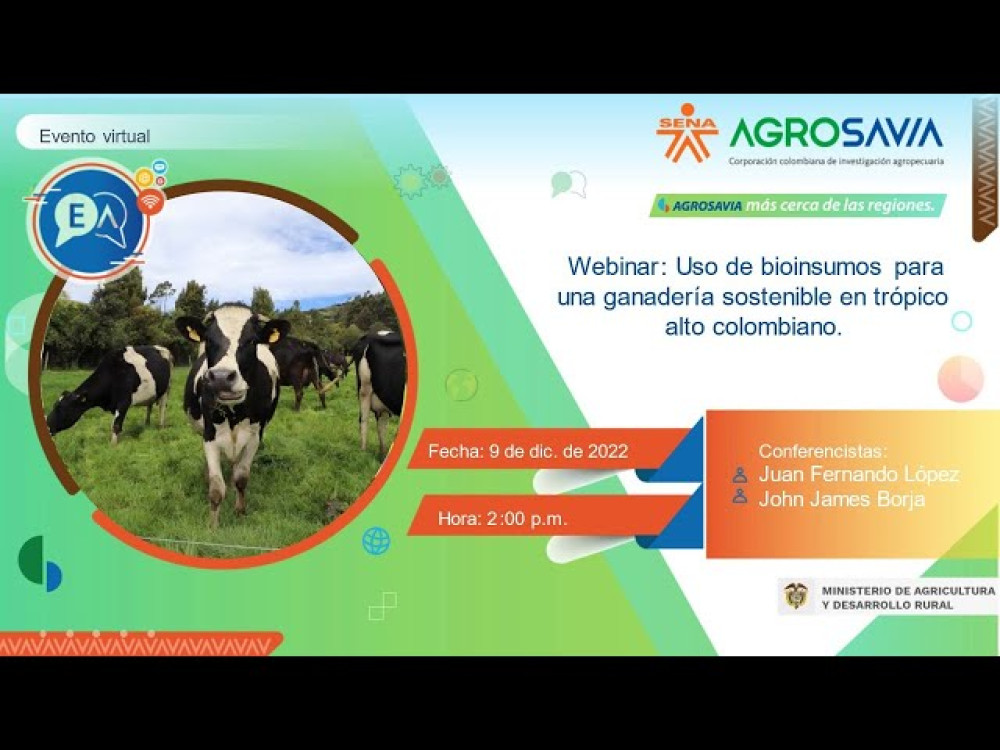Use of bioinputs for sustainable livestock farming in the Colombian high tropics