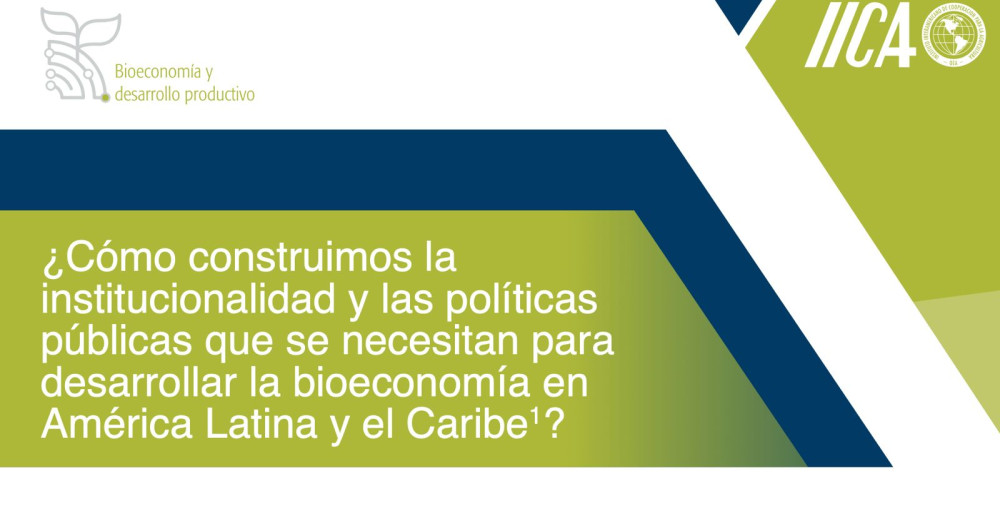How do we build the institutions and public policies that are needed to develop the bioeconomy in Latin America and the Caribbean1?