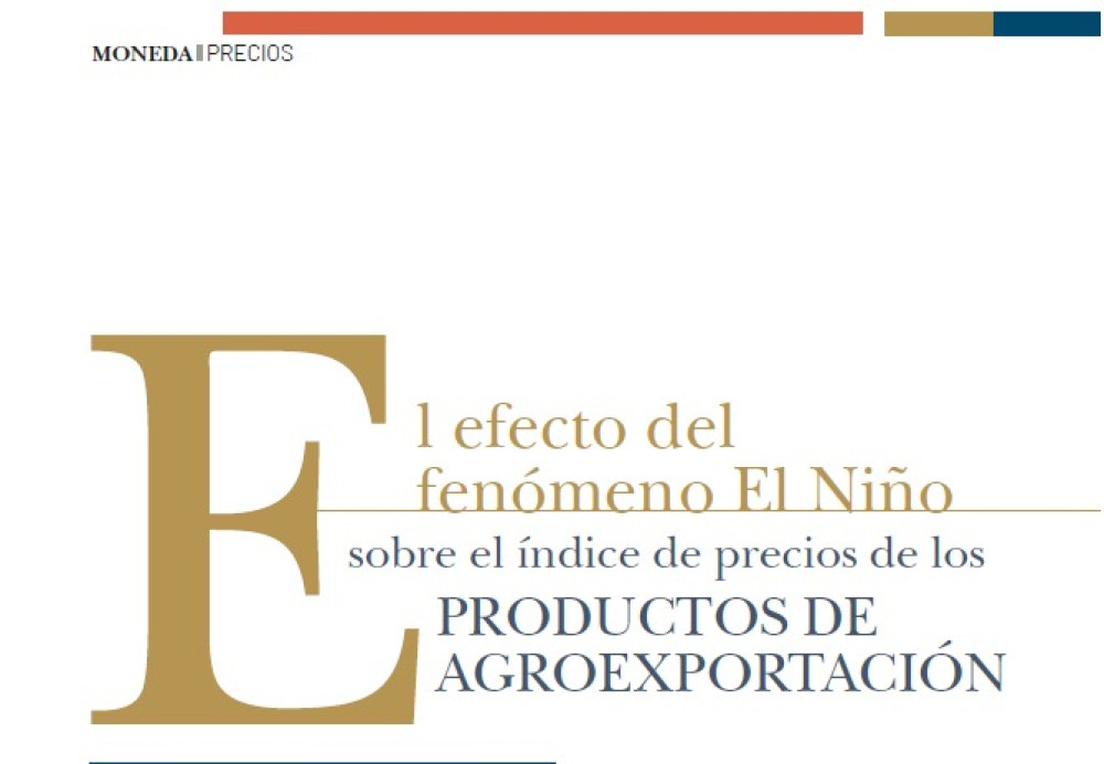 El efecto del fenómeno El Niño sobre el índice de precios de los productos de agroexportación