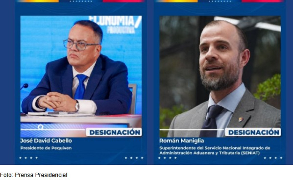 Presidenta (E) realizó cambios en el Ejecutivo Nacional para fortalecer el sistema económico