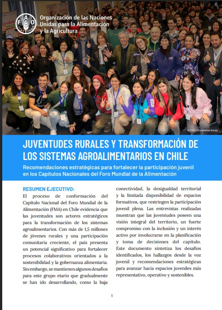 Juventudes Rurales y transformación de los sistemas agroalimentarios en Chile