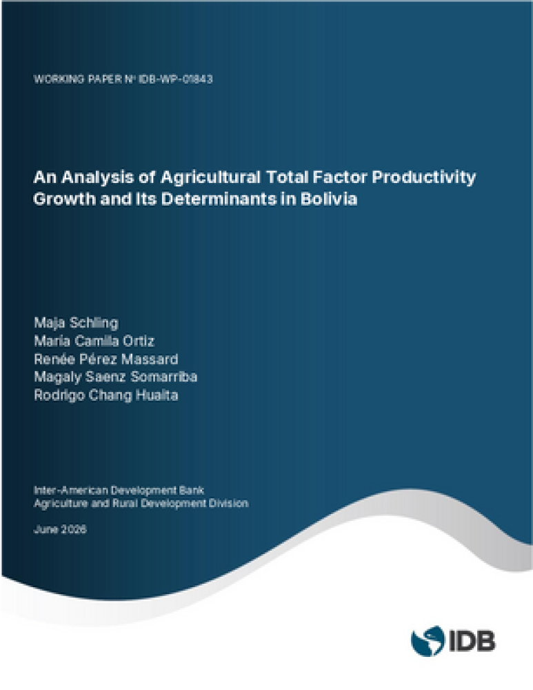 An Analysis of Agricultural Total Factor Productivity Growth and Its Determinants in Bolivia