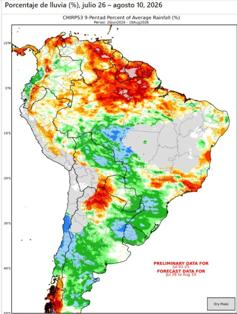 Se agudiza el déficit de lluvias en la región
