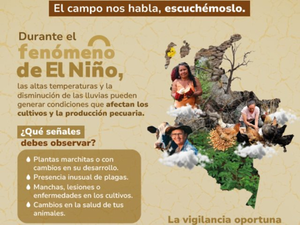 ICA strengthens prevention in the Colombian countryside against the El Niño phenomenon