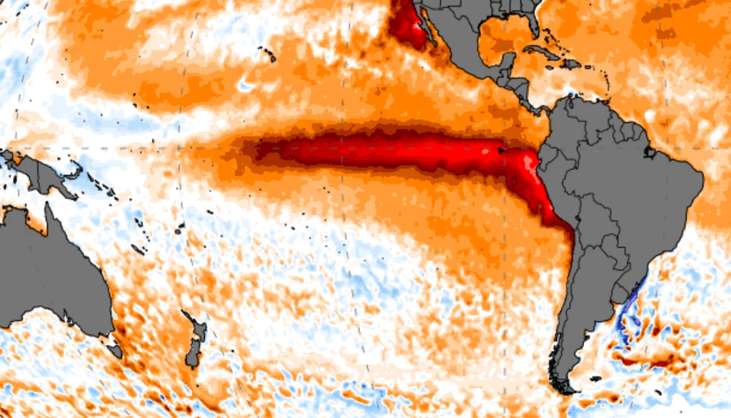 El Niño apunta a un récord: NOAA da 75% de chances de un evento histórico este 2026