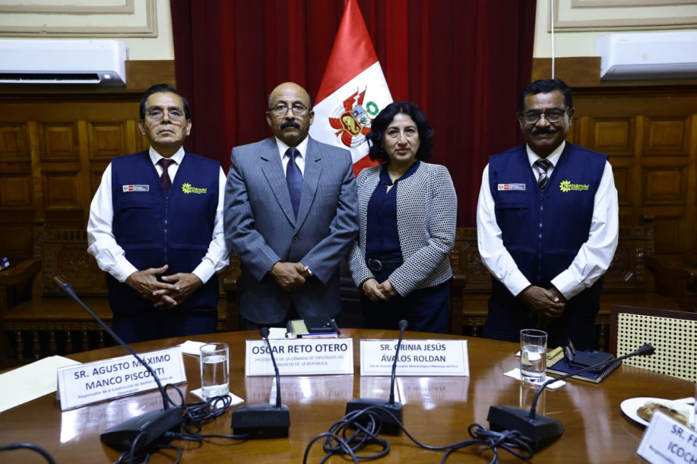Chamber of Deputies President receives Senamhi alert on extraordinary Coastal El Niño