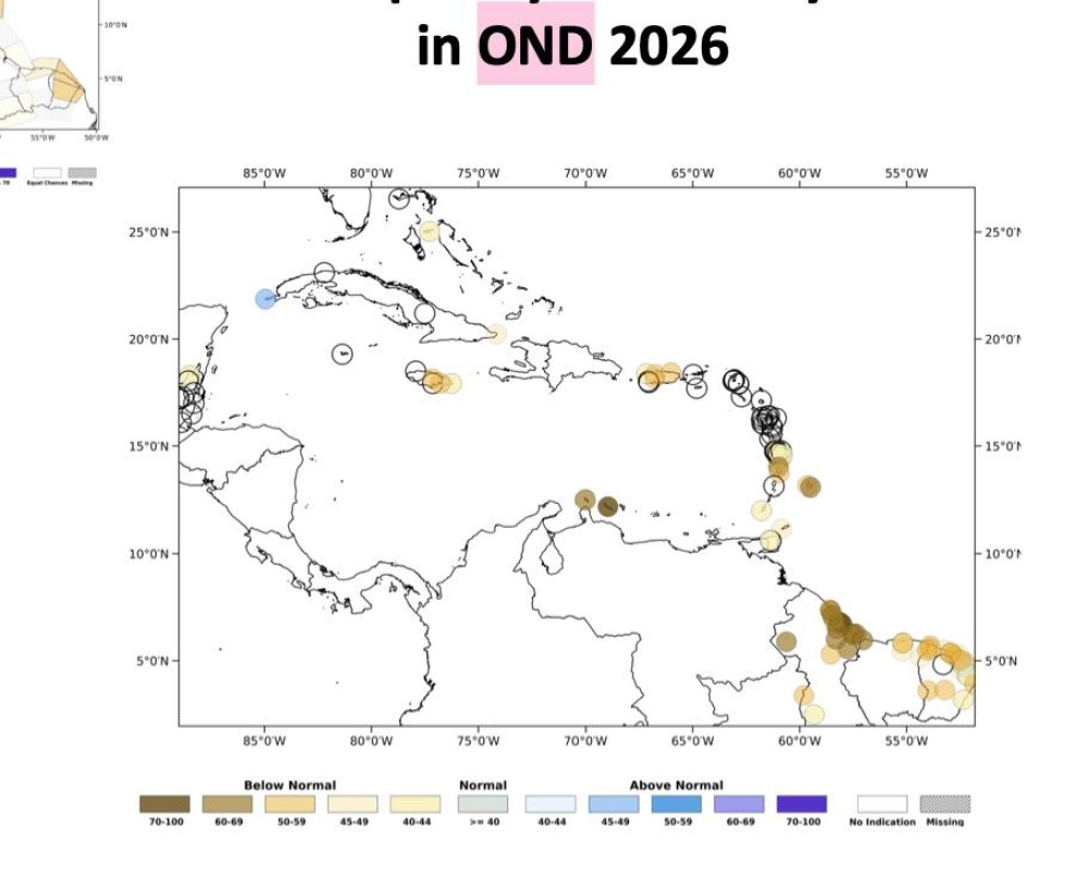 Wet Days and Wet Spells Outlook: October to December 2026